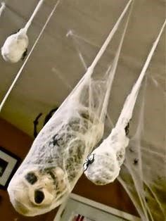 12 easy diy halloween decorations skull web