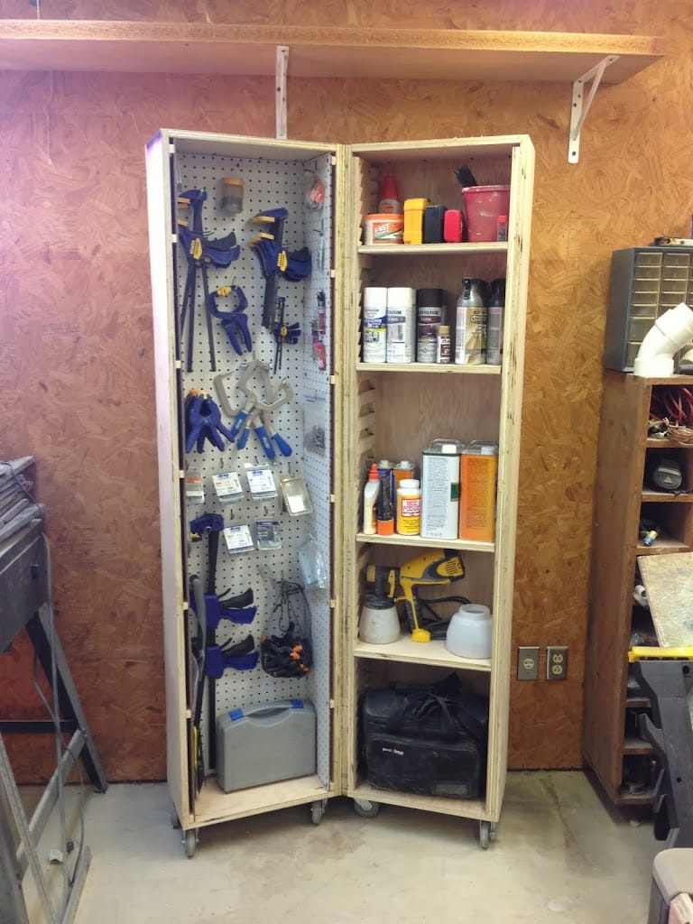 diy rolling storage cabinet 38