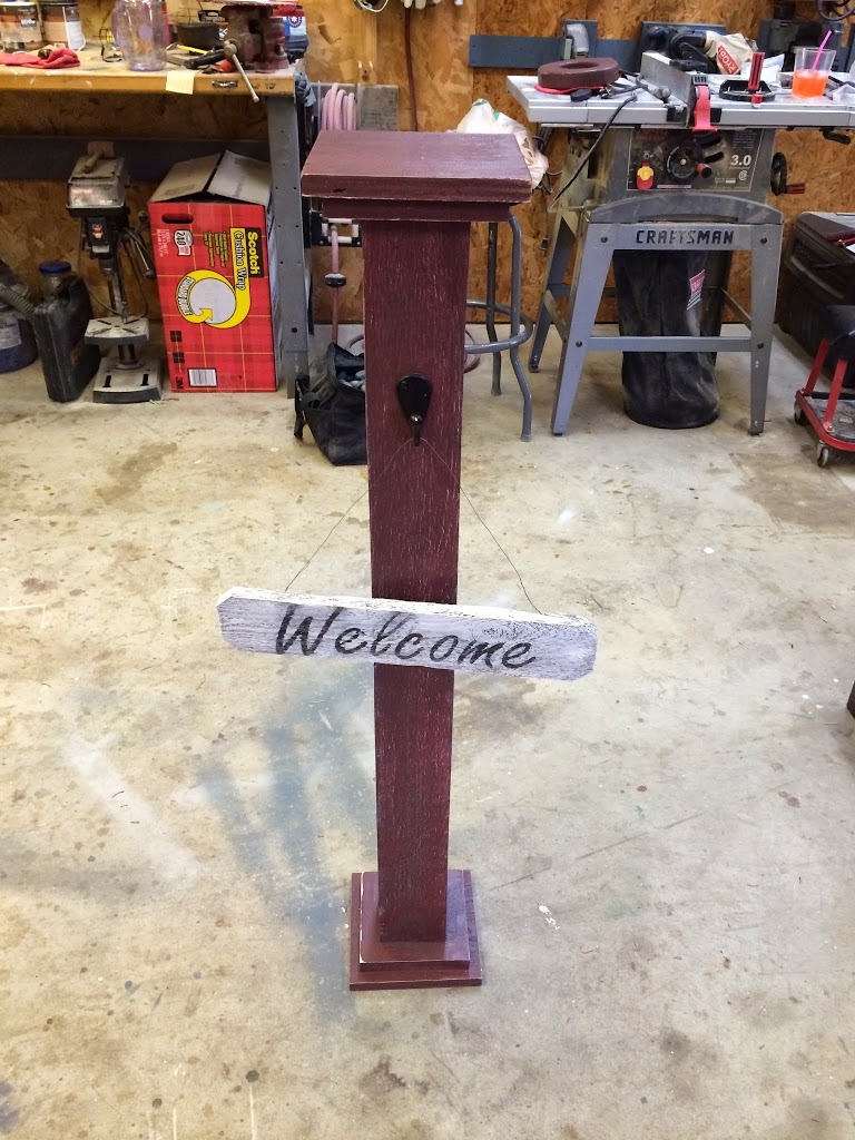 diy welcome porch post 6