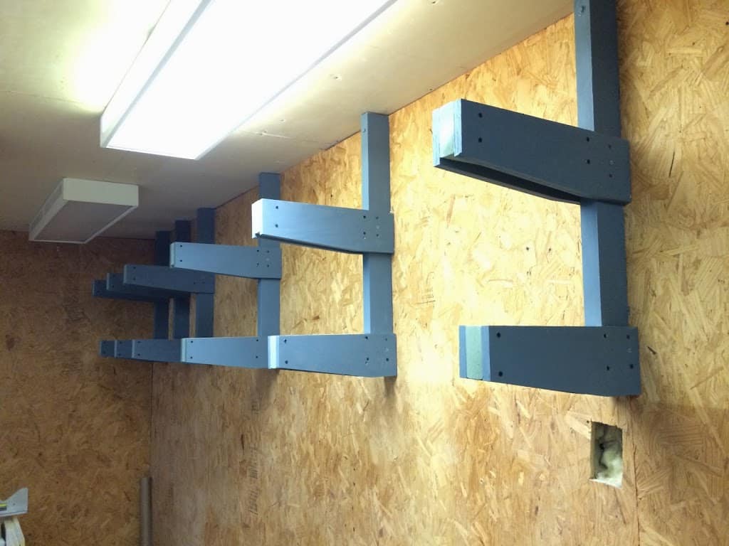 diy wall lumber rack 4