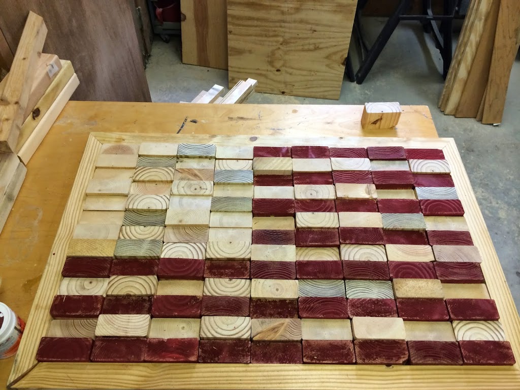 how to turn scrap wood into flag 8