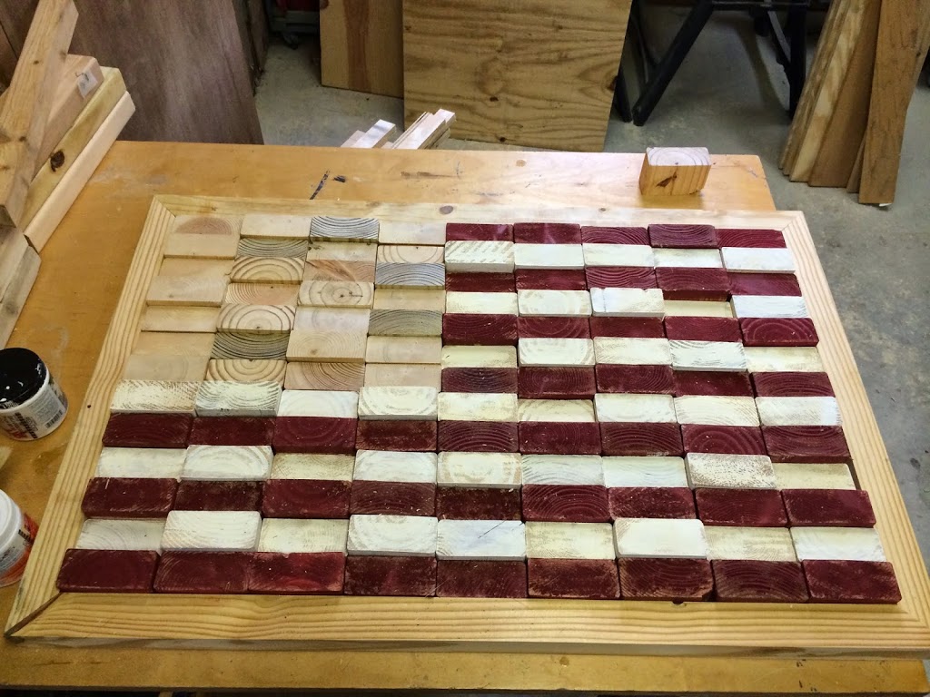 how to turn scrap wood into flag 9