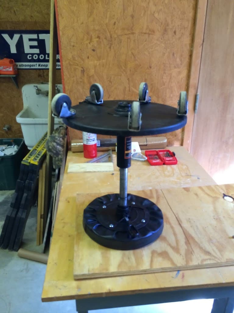 diy rolling shop stool 15
