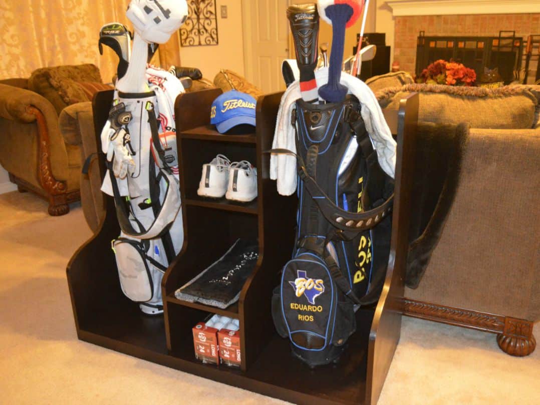 how to build a golf bag organizer featured