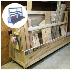 DIY Mobile Rolling Lumber Rack Plans
