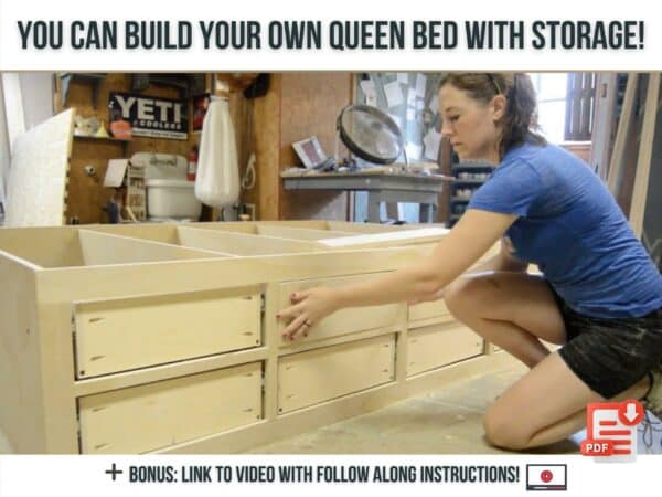 how to build a queen bed frame