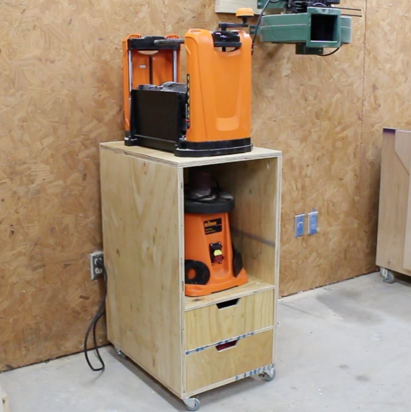The Carmichael Workshop: Make a Mobile Planer Stand with Dust