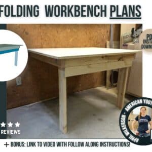folding workbench plans