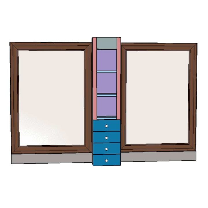 Bathroom Cabinet With Framed Mirror Plans