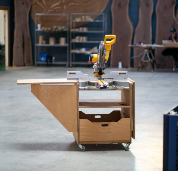 diy miter saw stand plans featured