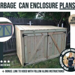Trash can enclosure plans