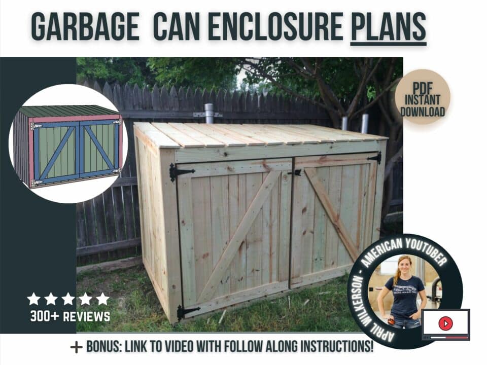 Trash Can Enclosure Plans
