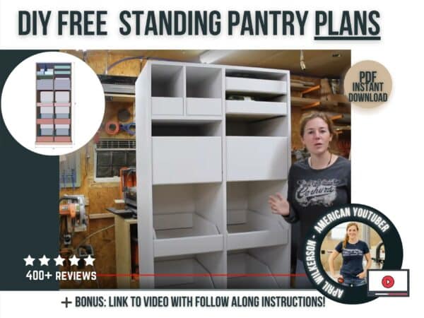 free standing pantry plans