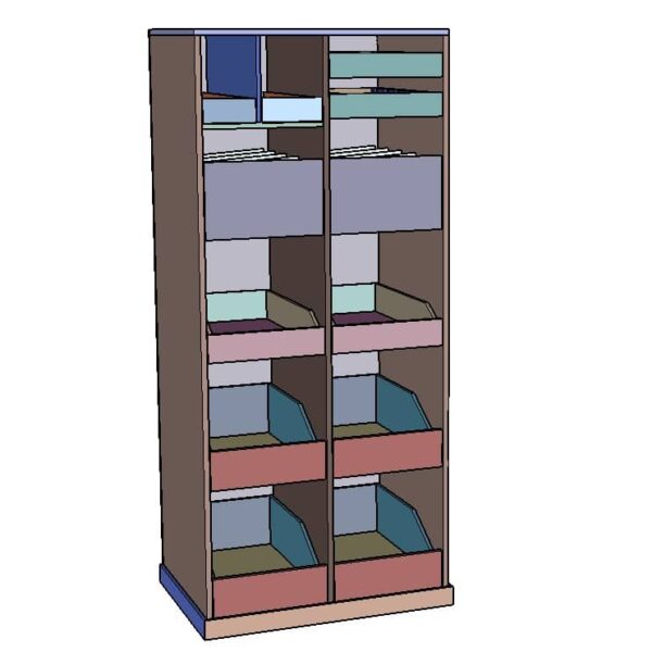 free standing pantry with pull out drawers plans featured