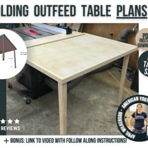 table saw outfeed table plans
