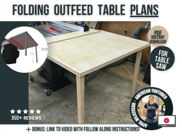 table saw outfeed table plans
