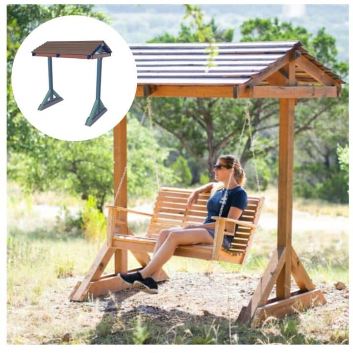 Free standing swing frame best sale