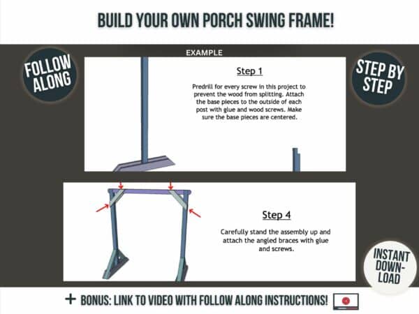 diy bed swing frame plans