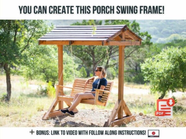 how to build a outdoor bed swing frame