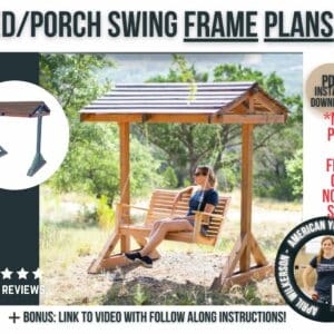 porch and bed swing frame plans