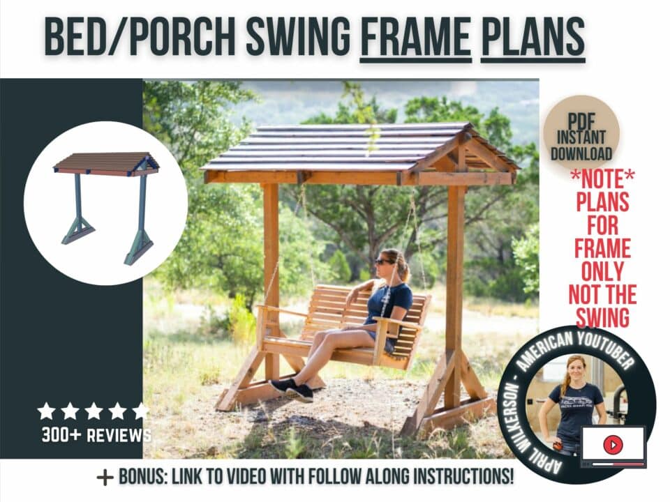 Bed Swing / Porch Swing FRAME Plans