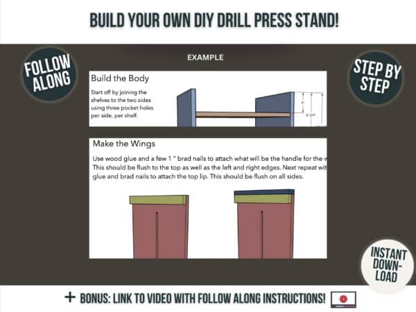 Drill press stand blueprints