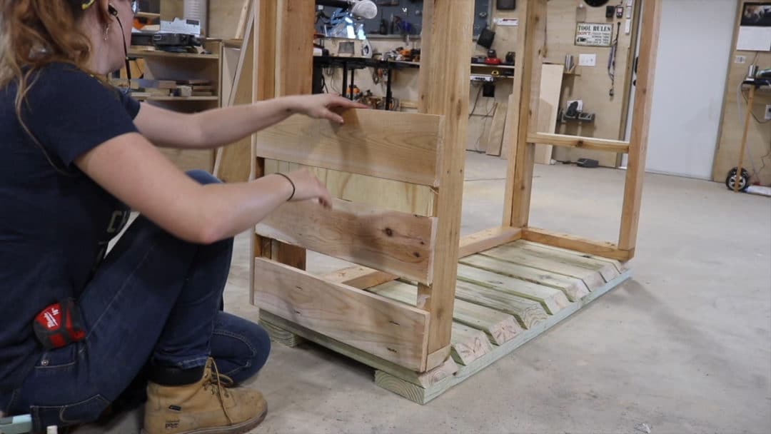 how to build your own firewood rack 37