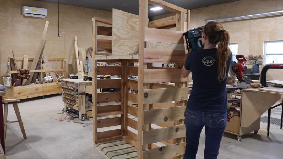 how to build your own firewood rack 40