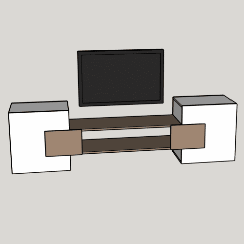 Modern TV Stand with Storage Plans