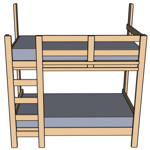 Bunk Bed for Kids Front