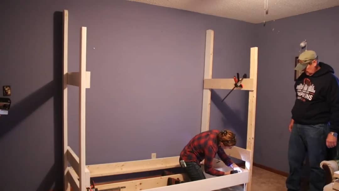 build a bunk bed with rock climbing wall00 04 35 17still019