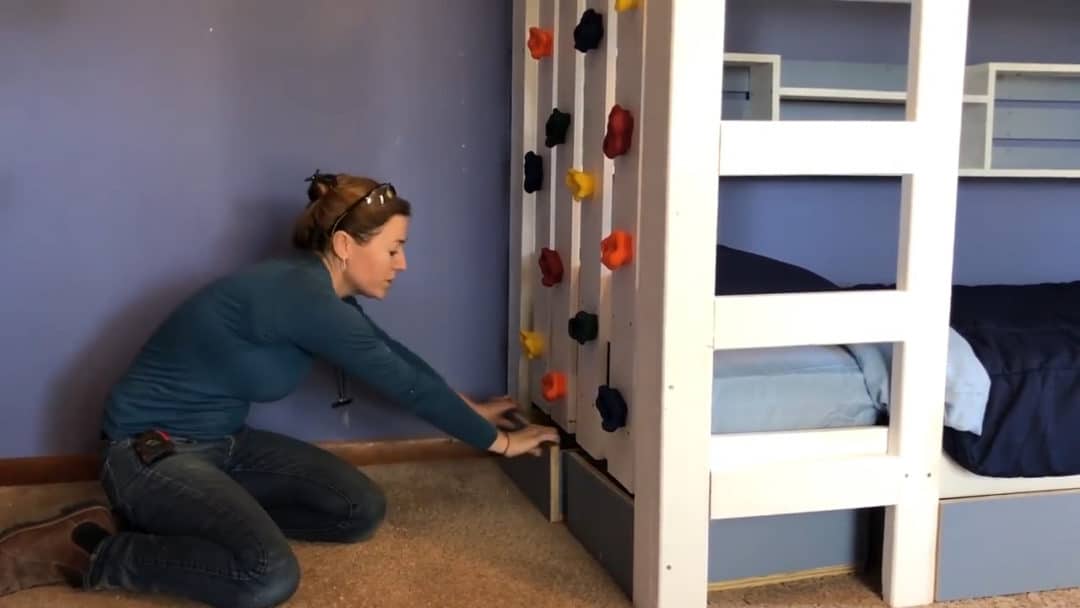 build a bunk bed with rock climbing wall00 11 38 09still045