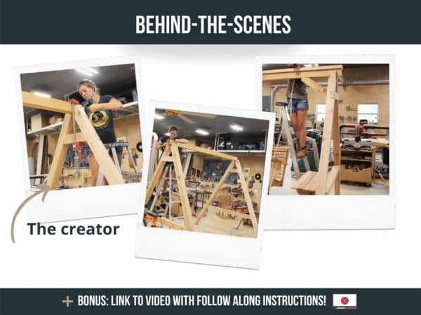 Building a patio swing frame