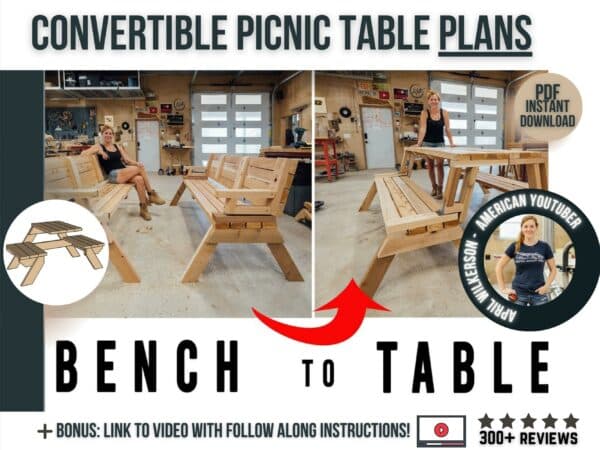 Converting Picnic Table Plans
