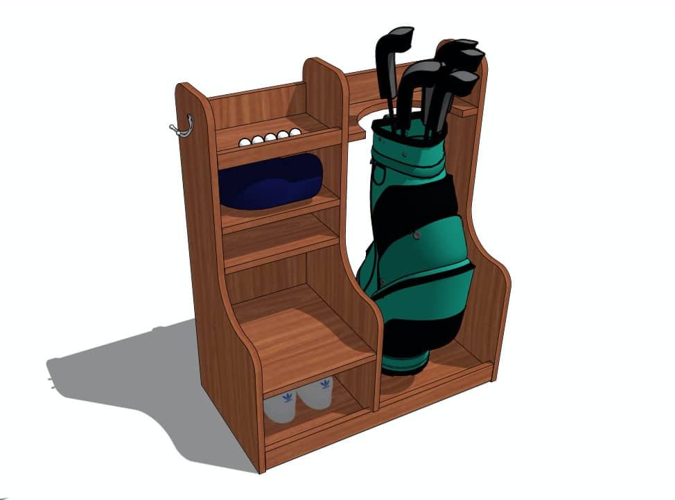 Golf Bag 001 Shape Cutout in Wood for Crafting, Home & Room Décor, and  other DIY projects - Many Sizes Available