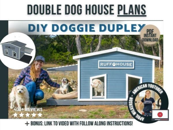 double doghouse plans