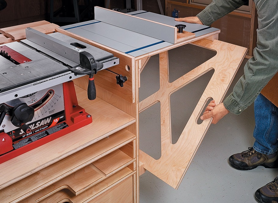 Woodsmith Table Saw Workstation Plans Wilker Do S - Diy Table Saw Extension Wing Plans Pdf