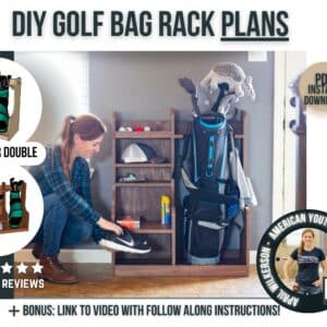 Golf bag holder plans