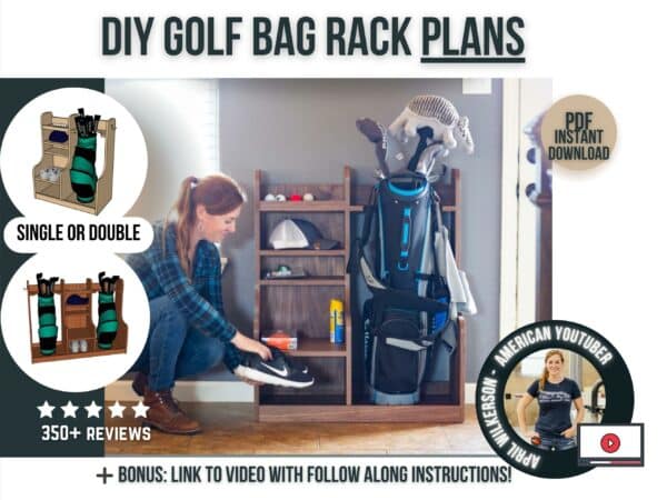 Golf bag holder plans