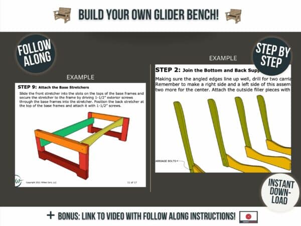 bench glider blueprints