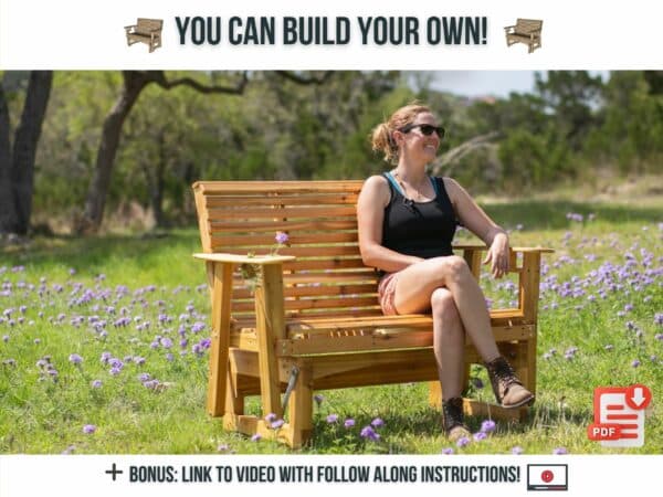 how to build a bench glider