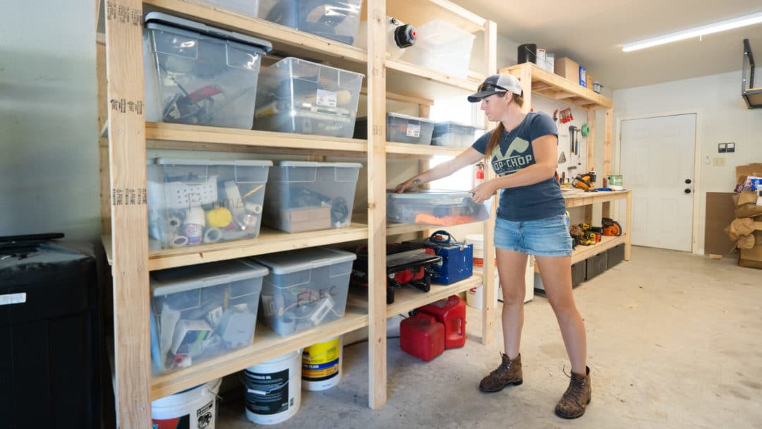 Reclaim your GARAGE w/ DIY Garage Storage Shelves 🚘 FREE PLANS