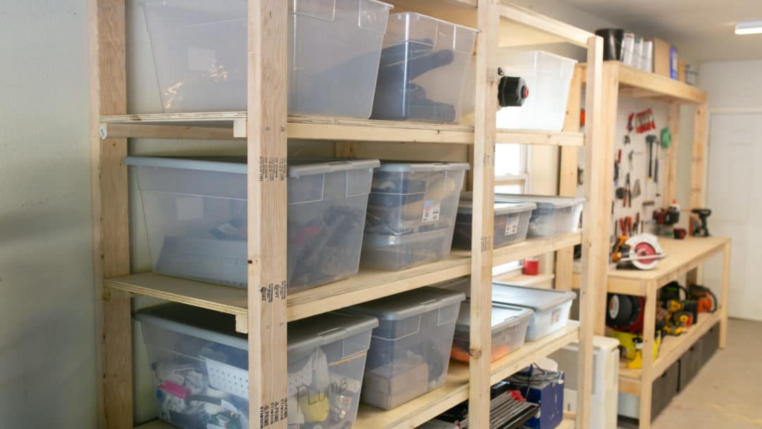 How To Build DIY Garage Shelves | Easy Workshop Storage