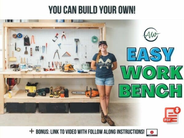 how to build garage work bench