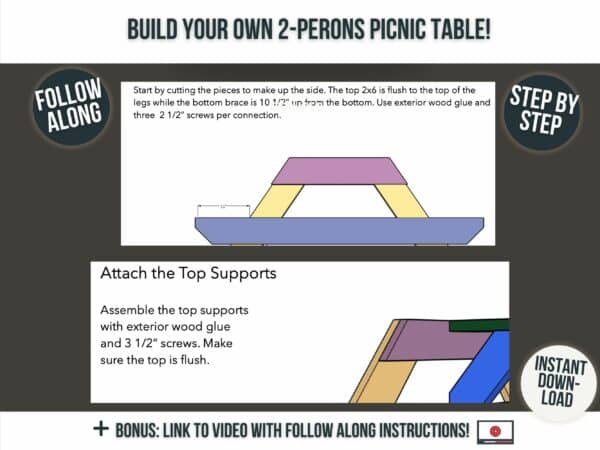 Picnic Table Blueprint