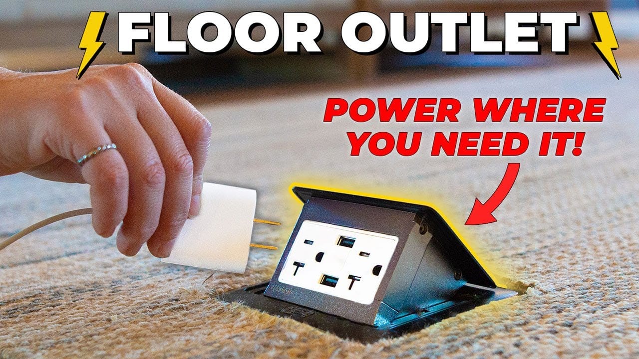 How to Add a Floor Electrical Outlet | Run Power Under the Floor