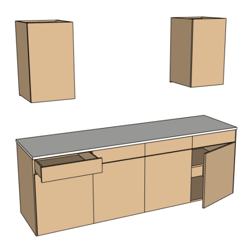 Plans d'armoires simples (avec fichier CNC !)