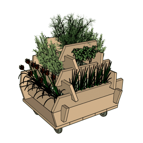 Pyramid Planter Templates and Plans