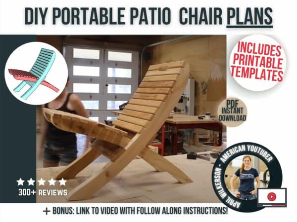 DIY Portable Patio Chair Plans