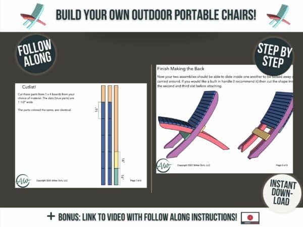 How to build wood patio chair